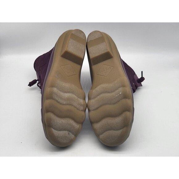 Sperry Saltwater Womens Duck Boots With Side Zipper Size 9.5 Burgundy‎ - Picture 7 of 9